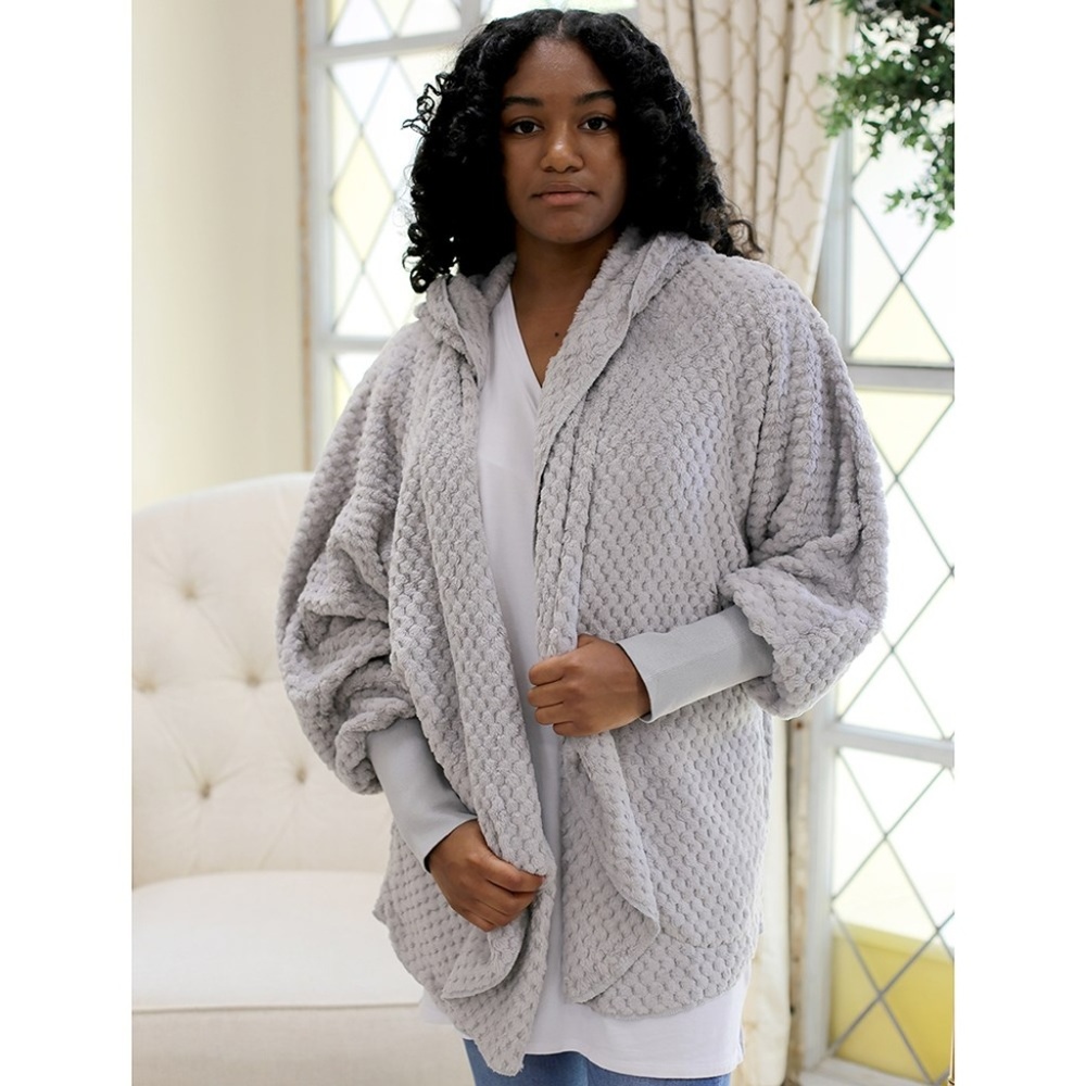 Soft Open Cardigan Hooded  Jkt